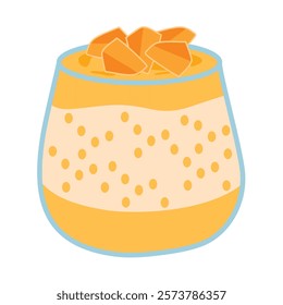 sago mango dessert,asian mango dessert