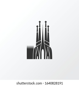 Sagrada familia icon symbol. Premium quality isolated barcelona element in trendy style.