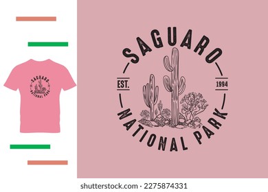 Saguaro national park t shirt design