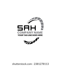 SAH Brief Logo Vektordesign, SAH einfach und modern Logo. SAH luxuriöses Alphabet-Design  