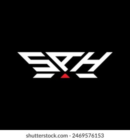 SAH-Buchstabe-Logo-Vektorgrafik-Design, SAH-einfaches und modernes Logo. Luxuriöses SAH-Alphabet-Design  