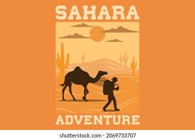 Sahara adventure design vintage retro
