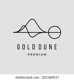 Sahara Golden Dune logo inspiration vector icon illustration