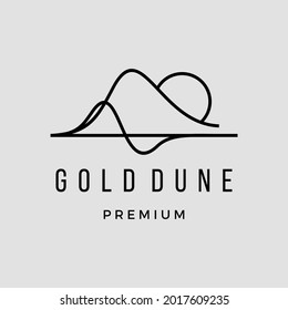 Sahara Golden Dune logo inspiration vector icon illustration