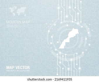 Sahara map of technology chip processor background abstract circuit board diagram vector.