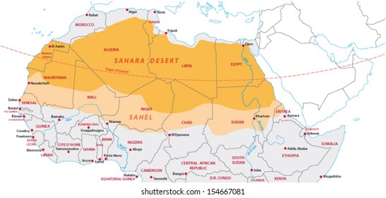 Sahara Desert Map Images Stock Photos Vectors Shutterstock