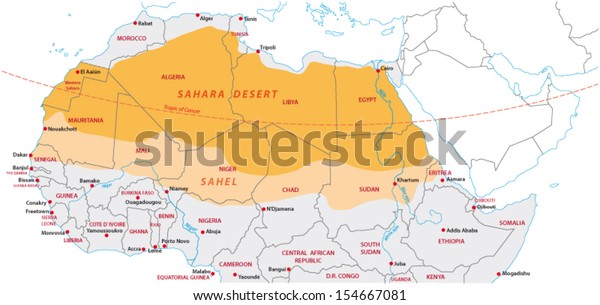 Karte Sahara Und Sahel