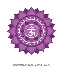sahasrara crown chakra esoteric isolated