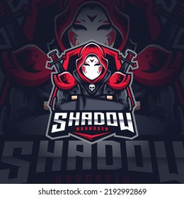 Sahdow Assassin Mascot Esport Logo Design Illustration For Gaming Club