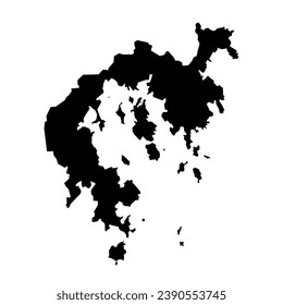 Sai Kung district map, administrative division of Hong Kong. Vector illustration.