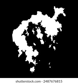 Sai Kung district map, administrative division of Hong Kong. Vector illustration.