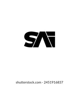 Logo für die Typografie des SAI-Buchstabenmonogramms