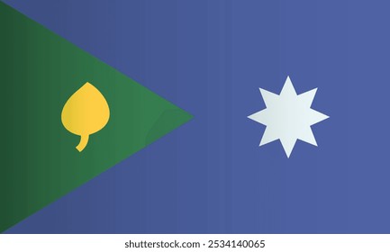 Bandeira da ilha de Saibai, identidade da localização