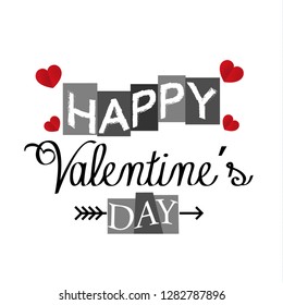 said happy valentine day. simple design for the person you love