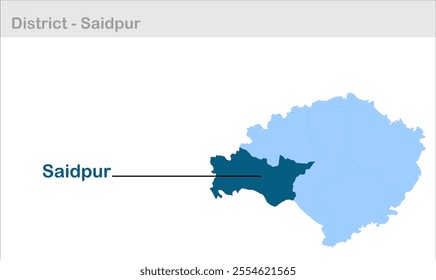 Saidpur sub-district map, Ghazipur District, Uttar Pradesh State, Republic of India, Government of  Uttar Pradesh, Indian territory, Eastern India, politics, village, tourism