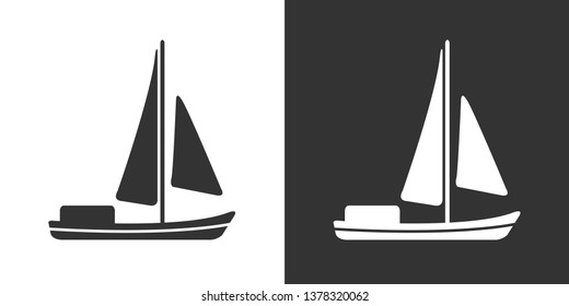 Saiilboat Icon Vector