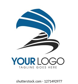 sail abstract logo, vector design illustration for marine industry, logotype media and technology, modern and simple