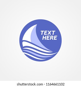 Sail Badge Logo Template