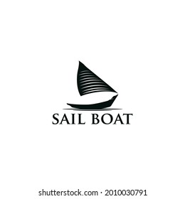 Sail, Boat Black vector Logo design