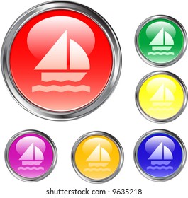 Sail Boat Buttons