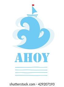 sail boat card