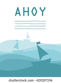sail boat card