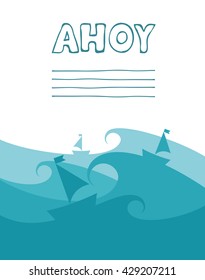 sail boat card