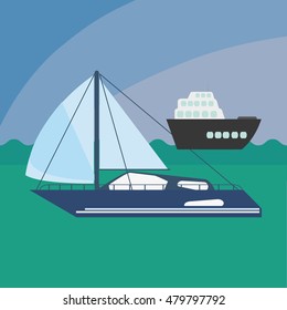 sail boat icon 