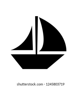 sail boat icon logo