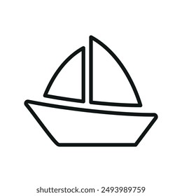 Icono de velero Plantillas de diseño de Vector concepto simple y moderno