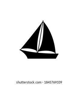 Sail boat icon vector illustration