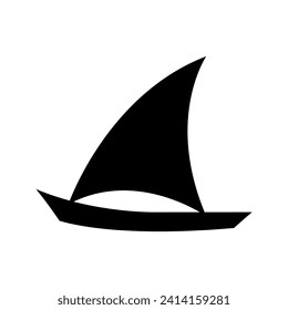 Sail boat icon vector illustration