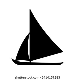 Sail boat icon vector illustration