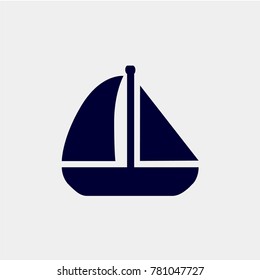 sail boat icon, Vector ilustration.