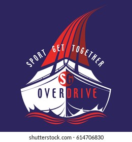 Sail boat logo
