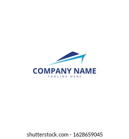 sail boat logo template, design concept vector. Ship Logo.