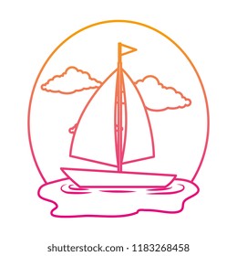 sail boat on the sea