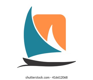 sail boat sea ocean navy marine image vector