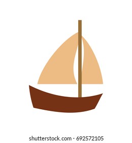 Sail Boat Symbol Stock Vector (Royalty Free) 700423453 | Shutterstock