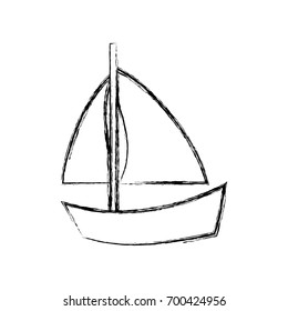 Sail boat symbol