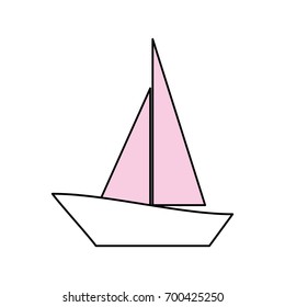 Sail boat symbol