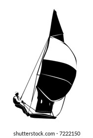 sail boat vector