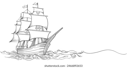 Segelboot Vektorgrafik eps Illustration