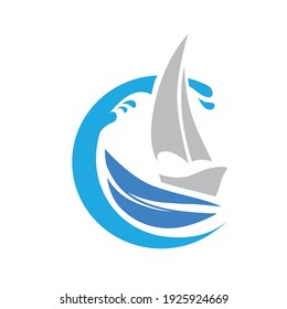 Sail Boat, vector graphic design element