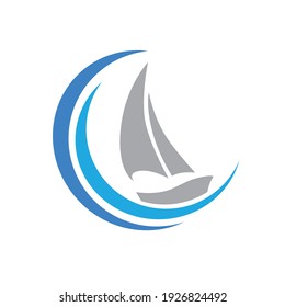 Sail Boat, vector graphic design element
