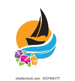 Sail Boat, vector graphic design element
