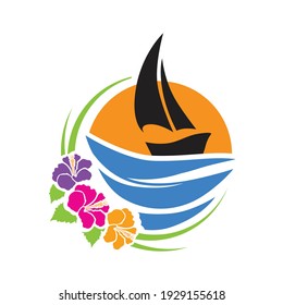 Sail Boat, vector graphic design element