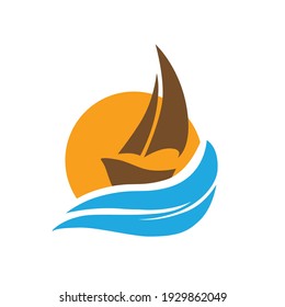 Sail Boat, vector graphic design element