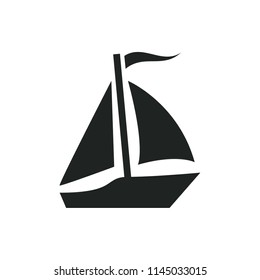 sail boat vector icon