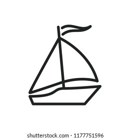 sail boat vector icon